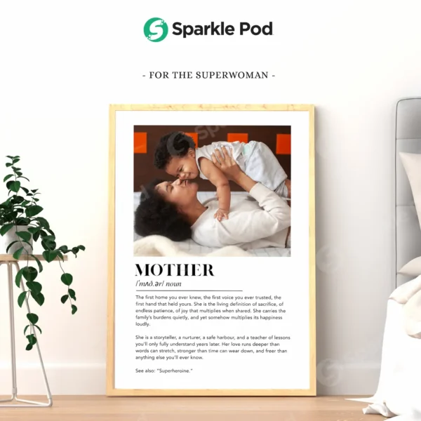 Mother Definition Wall Frame - Sparkle Pod